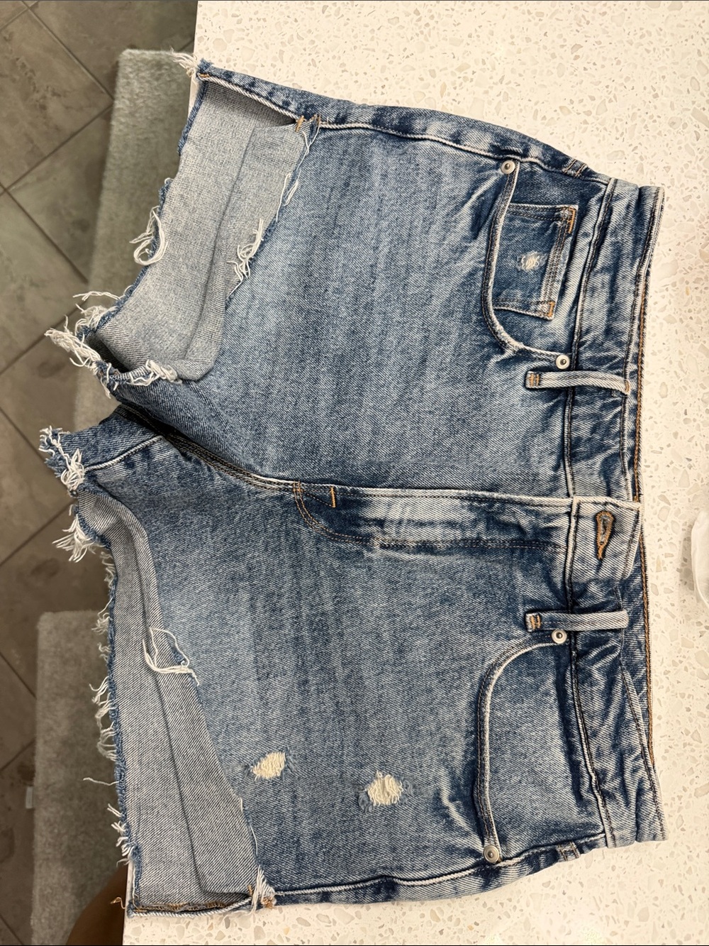 Denim Distressed Women Shorts